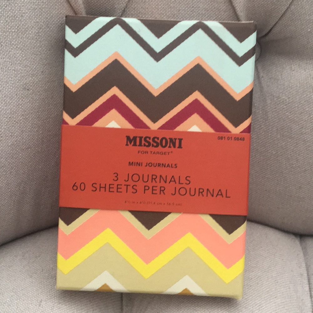 🧡 Rare New Missoni for target Set of 3 journals note books gift notebook